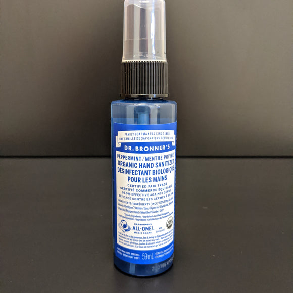 Dr. Bronner's - Hand Sanitizer Spray- Peppermint