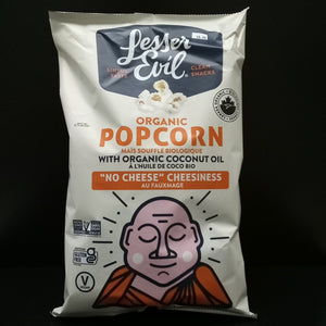 Lesser Evil Popcorn - "No Cheese" Cheesiness
