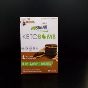 No Sugar Company Keto Bomb/box of 10 - Dark Chocolate PB