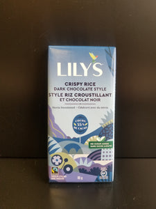 Lily's- Dark Chocolate-  Crispy Rice