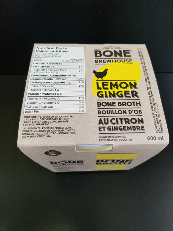 Bone Brewhouse- Bone Broth- Lemon Ginger